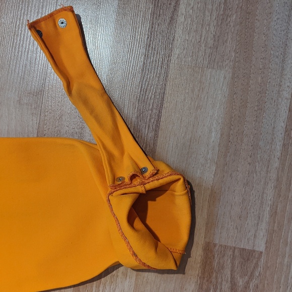 Vintage 70's bright orange stirrup pants - Picture 3 of 6